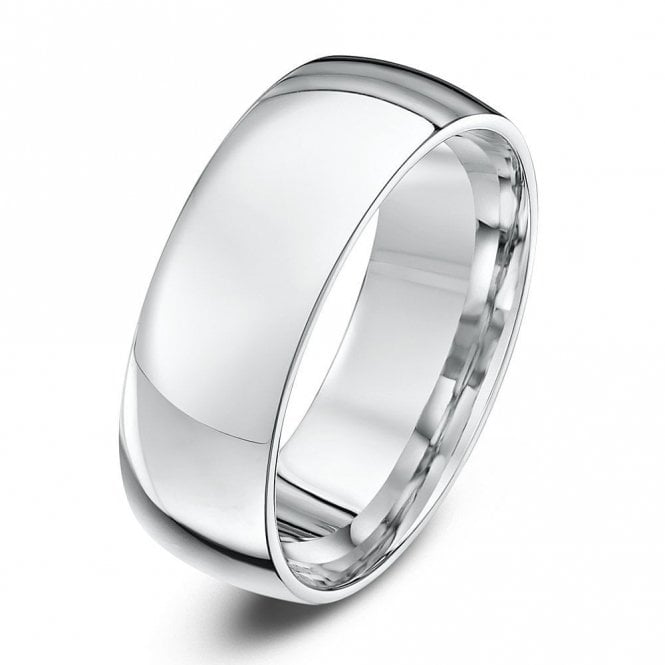Palladium 950 Light Court 7mm Wedding Ring
