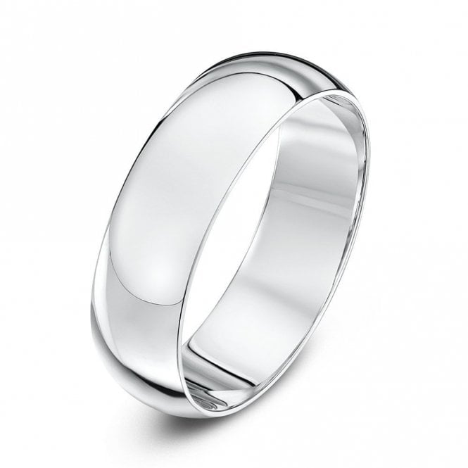Platinum Heavy D 6mm Wedding Ring