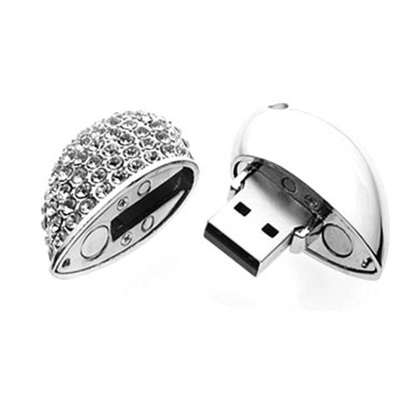 2in1 USB 4gb Bond Girl Heart Pendant